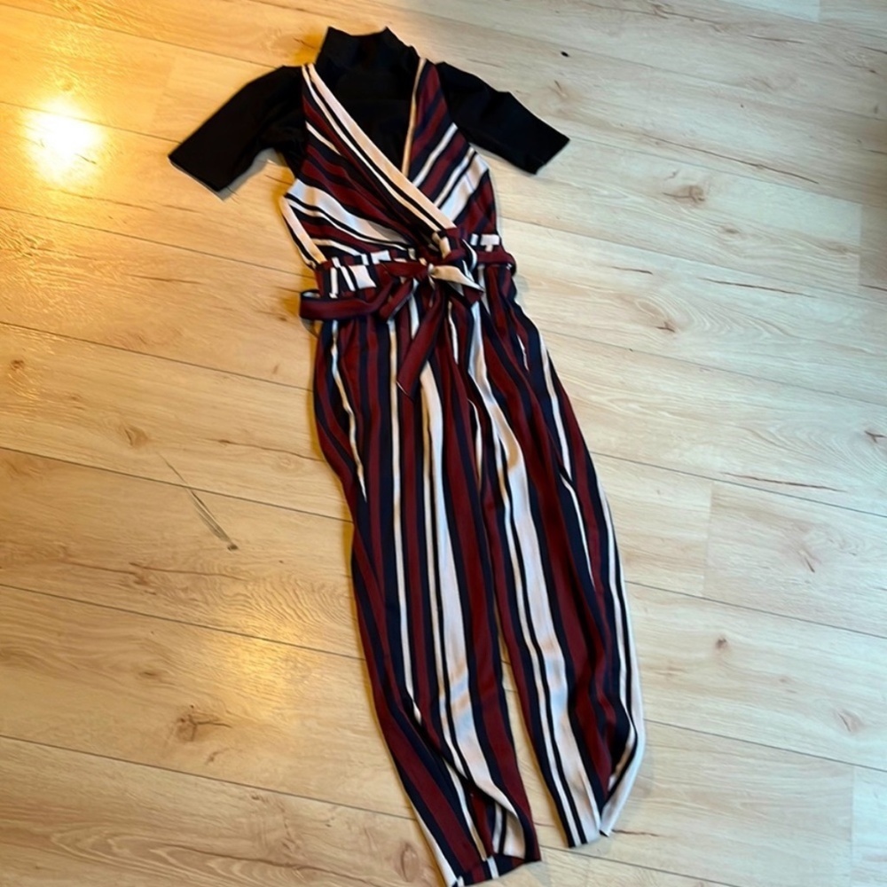 Express Striped Jumpsuit